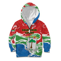 Personalized Equatorial Guinea Independence Day Kid Hoodie Coat Of Arms With Map - Wonder Print Shop