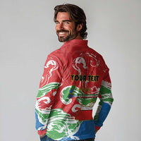 Personalized Equatorial Guinea Independence Day Long Sleeve Polo Shirt Coat Of Arms With Map - Wonder Print Shop