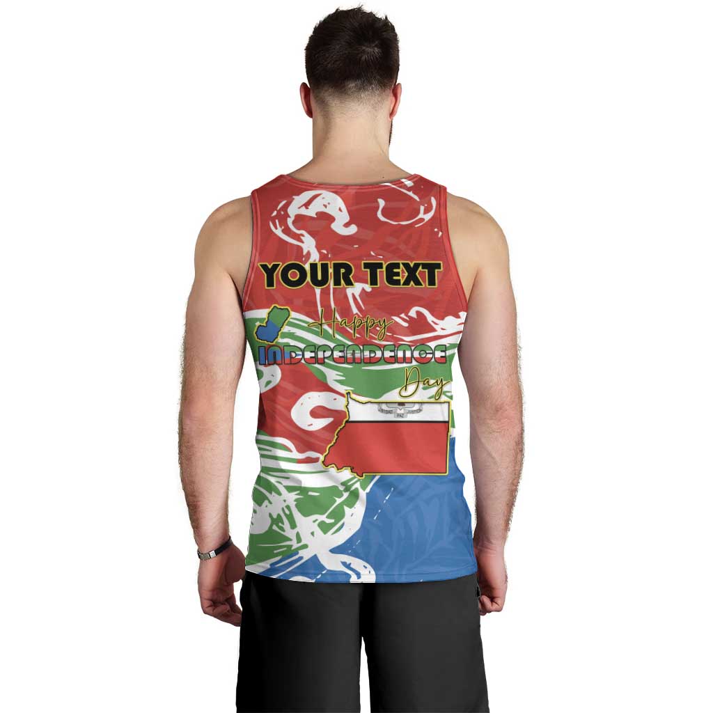 Personalized Equatorial Guinea Independence Day Men Tank Top Coat Of Arms With Map - Wonder Print Shop