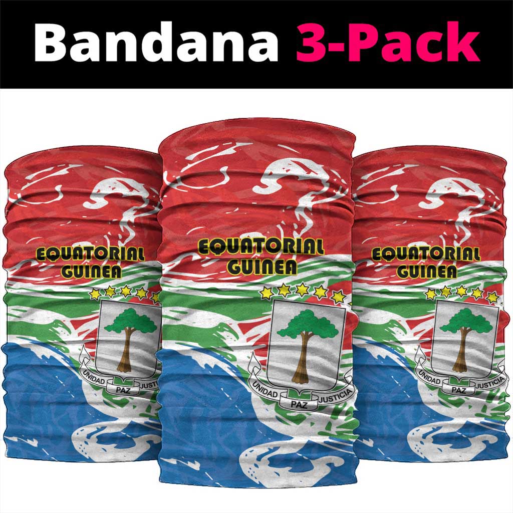 Equatorial Guinea Independence Day Neck Gaiter Coat Of Arms With Map - Wonder Print Shop