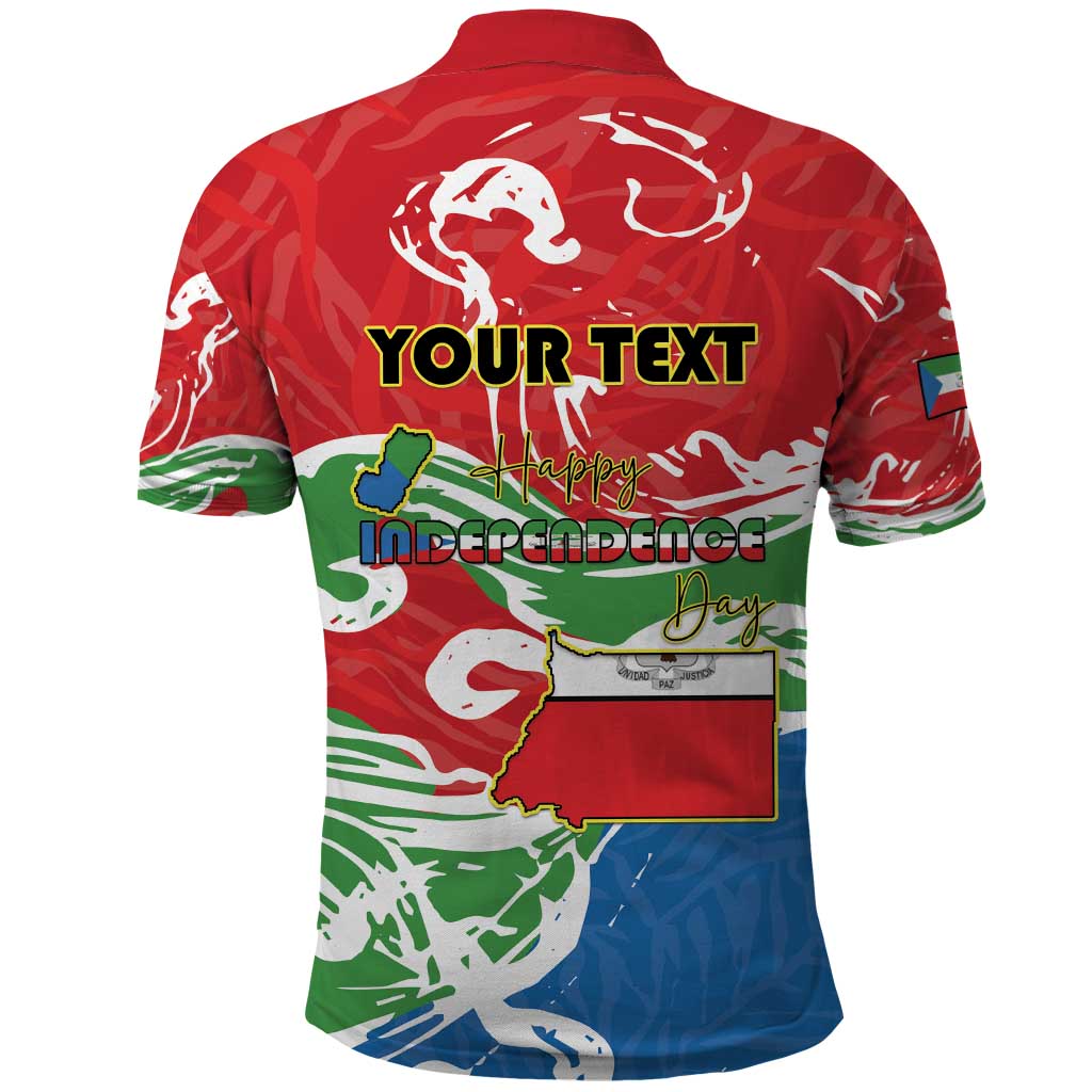 Personalized Equatorial Guinea Independence Day Polo Shirt Coat Of Arms With Map - Wonder Print Shop