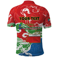 Personalized Equatorial Guinea Independence Day Polo Shirt Coat Of Arms With Map - Wonder Print Shop