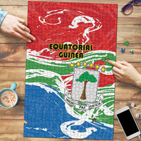 Equatorial Guinea Independence Day Puzzle Coat Of Arms With Map - Wonder Print Shop