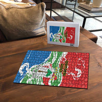 Equatorial Guinea Independence Day Puzzle Coat Of Arms With Map - Wonder Print Shop