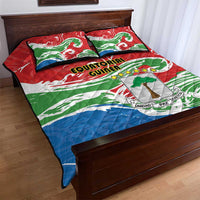 Equatorial Guinea Independence Day Quilt Bed Set Coat Of Arms With Map - Wonder Print Shop