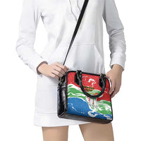 Equatorial Guinea Independence Day Shoulder Handbag Coat Of Arms With Map - Wonder Print Shop