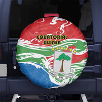 Equatorial Guinea Independence Day Spare Tire Cover Coat Of Arms With Map - Wonder Print Shop