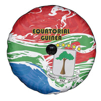 Equatorial Guinea Independence Day Spare Tire Cover Coat Of Arms With Map - Wonder Print Shop