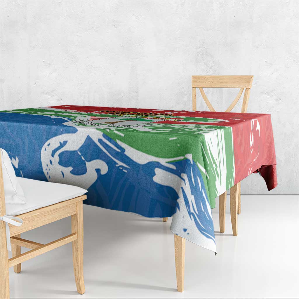 Equatorial Guinea Independence Day Tablecloth Coat Of Arms With Map - Wonder Print Shop