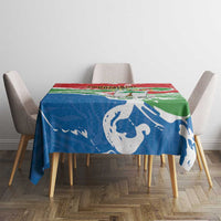 Equatorial Guinea Independence Day Tablecloth Coat Of Arms With Map - Wonder Print Shop