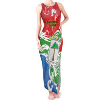 Personalized Equatorial Guinea Independence Day Tank Maxi Dress Coat Of Arms With Map - Wonder Print Shop