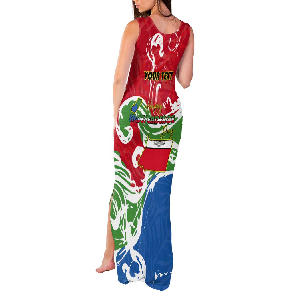 Personalized Equatorial Guinea Independence Day Tank Maxi Dress Coat Of Arms With Map - Wonder Print Shop