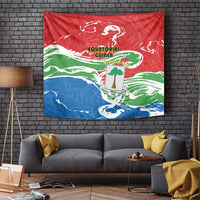 Equatorial Guinea Independence Day Tapestry Coat Of Arms With Map - Wonder Print Shop