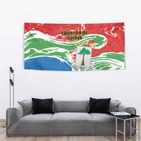 Equatorial Guinea Independence Day Tapestry Coat Of Arms With Map - Wonder Print Shop