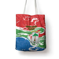 Equatorial Guinea Independence Day Tote Bag Coat Of Arms With Map - Wonder Print Shop