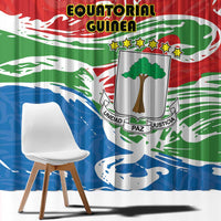 Equatorial Guinea Independence Day Window Curtain Coat Of Arms With Map - Wonder Print Shop