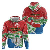 Personalized Equatorial Guinea Independence Day Zip Hoodie Coat Of Arms With Map - Wonder Print Shop