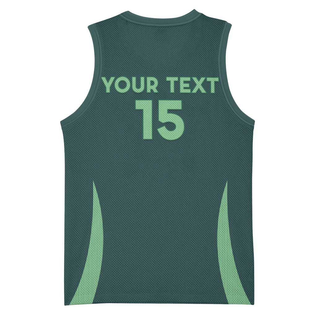 Custom Algeria Football Basketball Jersey Come On Greens - Wonder Print Shop