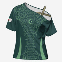 Custom Algeria Football Cross Shoulder Shirt Come On Greens - Wonder Print Shop