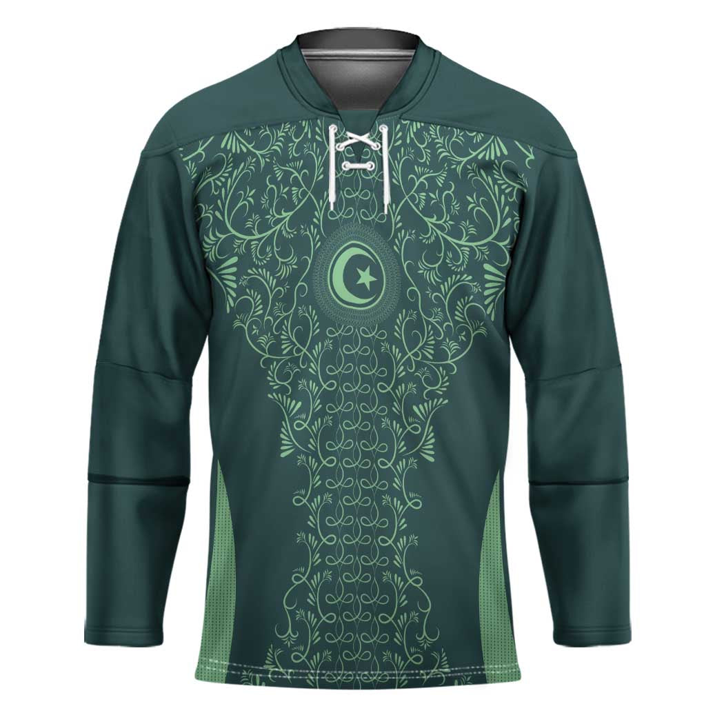 Custom Algeria Football Hockey Jersey Come On Greens - Wonder Print Shop