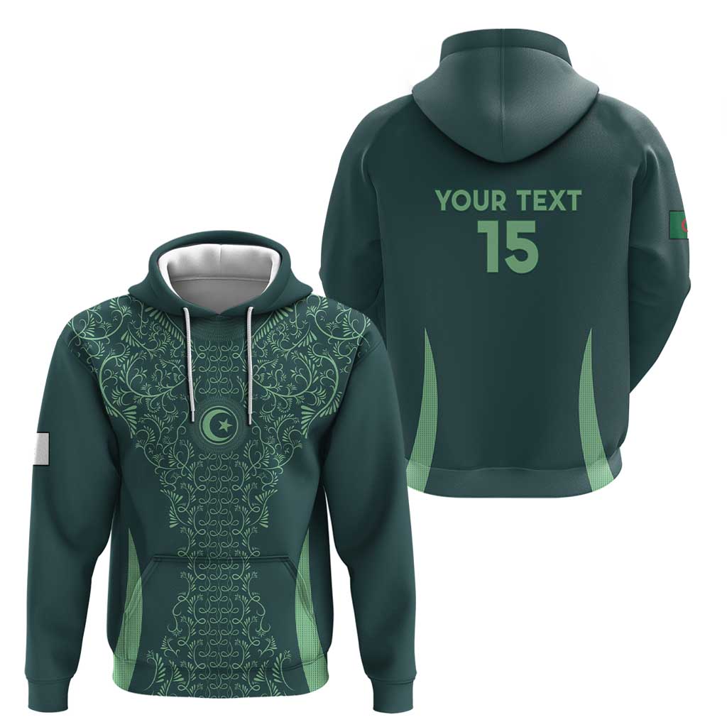 Custom Algeria Football Hoodie Come On Greens - Wonder Print Shop