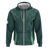 Custom Algeria Football Hoodie Come On Greens - Wonder Print Shop