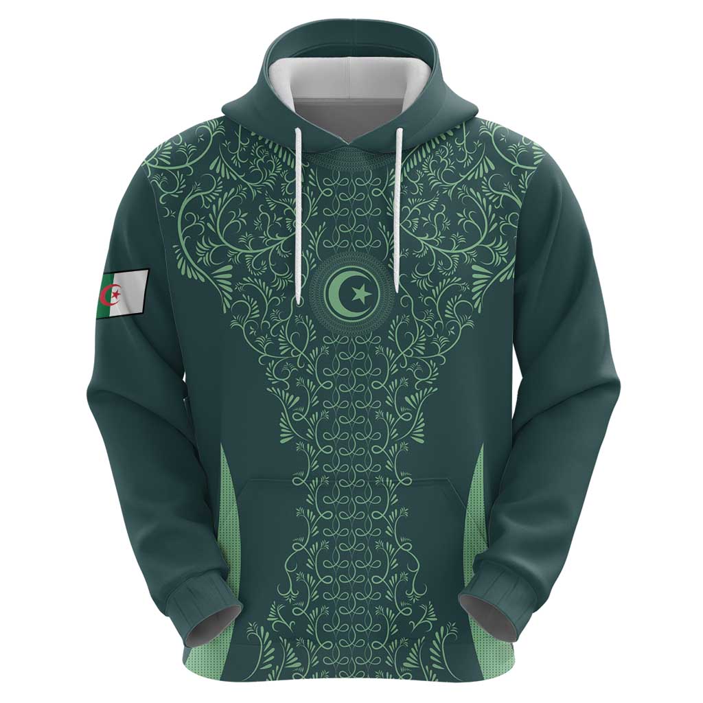 Custom Algeria Football Hoodie Come On Greens - Wonder Print Shop