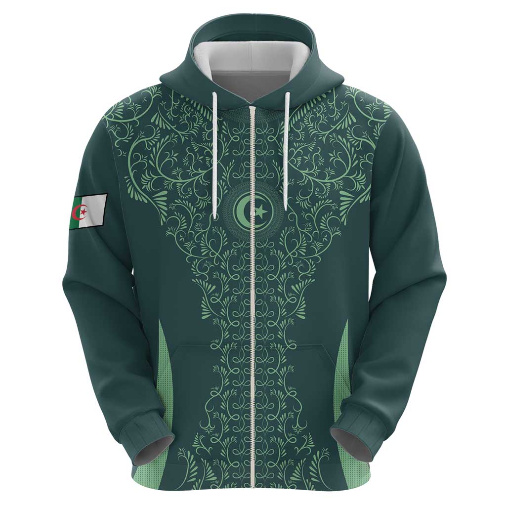Custom Algeria Football Hoodie Come On Greens - Wonder Print Shop