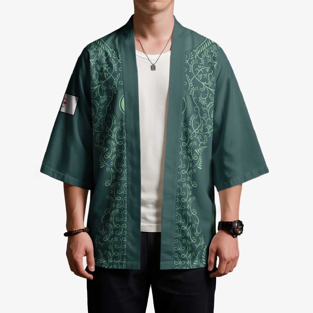 Custom Algeria Football Kimono Come On Greens - Wonder Print Shop