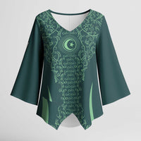 Custom Algeria Football Kimono Sleeve Blouse Come On Greens - Wonder Print Shop