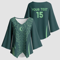 Custom Algeria Football Kimono Sleeve Blouse Come On Greens - Wonder Print Shop