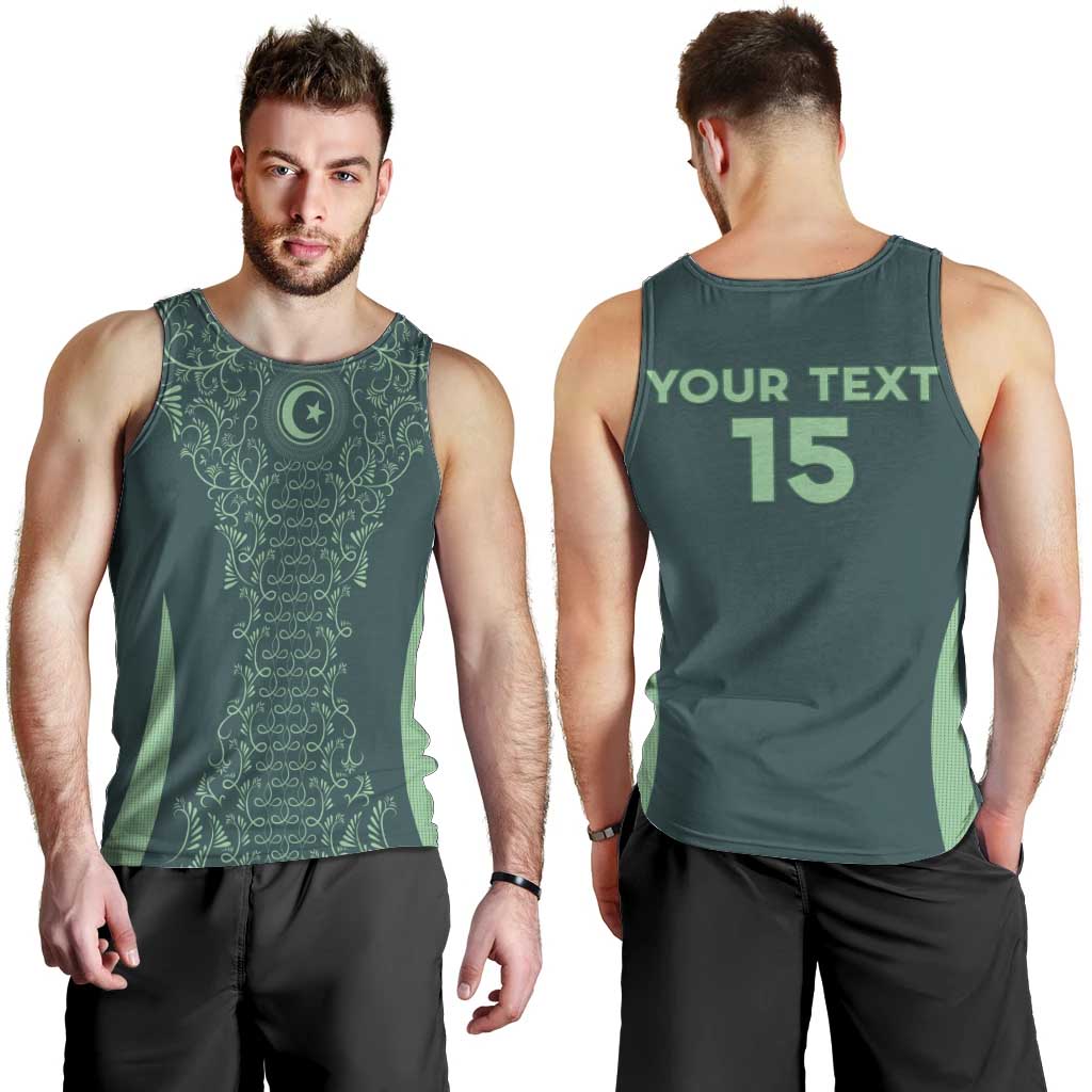 Custom Algeria Football Men Tank Top Come On Greens - Wonder Print Shop