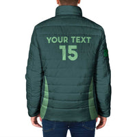 Custom Algeria Football Padded Jacket Come On Greens - Wonder Print Shop