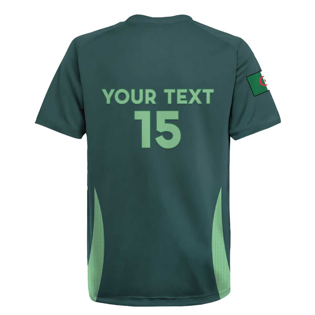 Custom Algeria Football Rugby Jersey Come On Greens - Wonder Print Shop