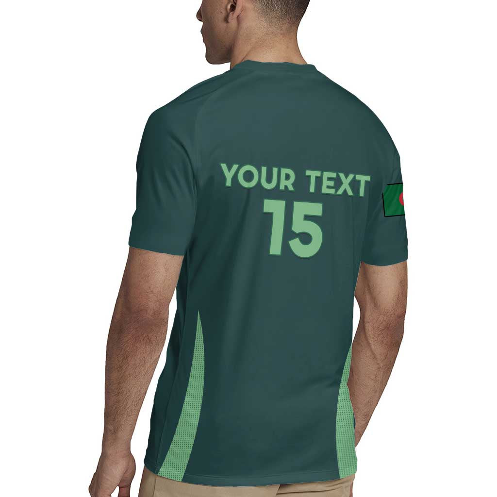 Custom Algeria Football Rugby Jersey Come On Greens - Wonder Print Shop