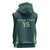 Custom Algeria Football Sleeveless Hoodie Come On Greens - Wonder Print Shop