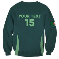 Custom Algeria Football Sweatshirt Come On Greens - Wonder Print Shop