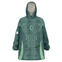 Custom Algeria Football Wearable Blanket Hoodie Come On Greens - Wonder Print Shop
