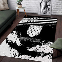 Brittany Area Rug Coat Of Arms With Triskelion - Grunge Style - Wonder Print Shop