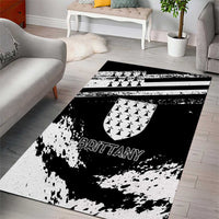 Brittany Area Rug Coat Of Arms With Triskelion - Grunge Style - Wonder Print Shop