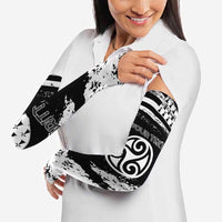 Brittany Arm Sleeves Coat Of Arms With Triskelion - Grunge Style - Wonder Print Shop