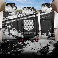 Brittany Back Car Seat Cover Coat Of Arms With Triskelion - Grunge Style - Wonder Print Shop