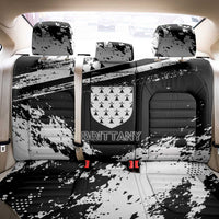 Brittany Back Car Seat Cover Coat Of Arms With Triskelion - Grunge Style - Wonder Print Shop
