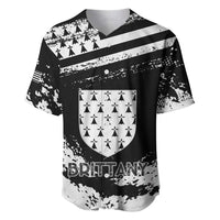 Personalized Brittany Baseball Jersey Coat Of Arms With Triskelion - Grunge Style - Wonder Print Shop