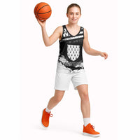 Personalized Brittany Basketball Jersey Coat Of Arms With Triskelion - Grunge Style - Wonder Print Shop