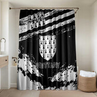 Brittany Bathroom Set Coat Of Arms With Triskelion - Grunge Style - Wonder Print Shop