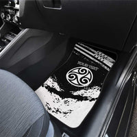 Brittany Car Mats Coat Of Arms With Triskelion - Grunge Style - Wonder Print Shop