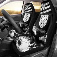 Brittany Car Seat Cover Coat Of Arms With Triskelion - Grunge Style - Wonder Print Shop