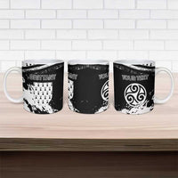 Personalized Brittany Ceramic Mug Coat Of Arms With Triskelion - Grunge Style - Wonder Print Shop
