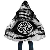 Personalized Brittany Cloak Coat Of Arms With Triskelion - Grunge Style - Wonder Print Shop